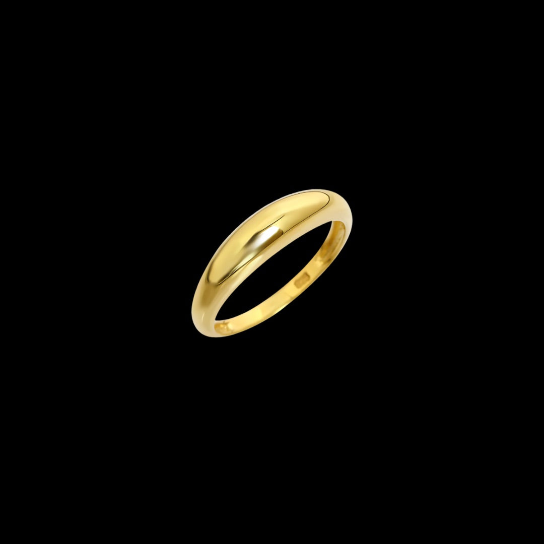 Pre-Order: 14k Solid Gold Dome Ring