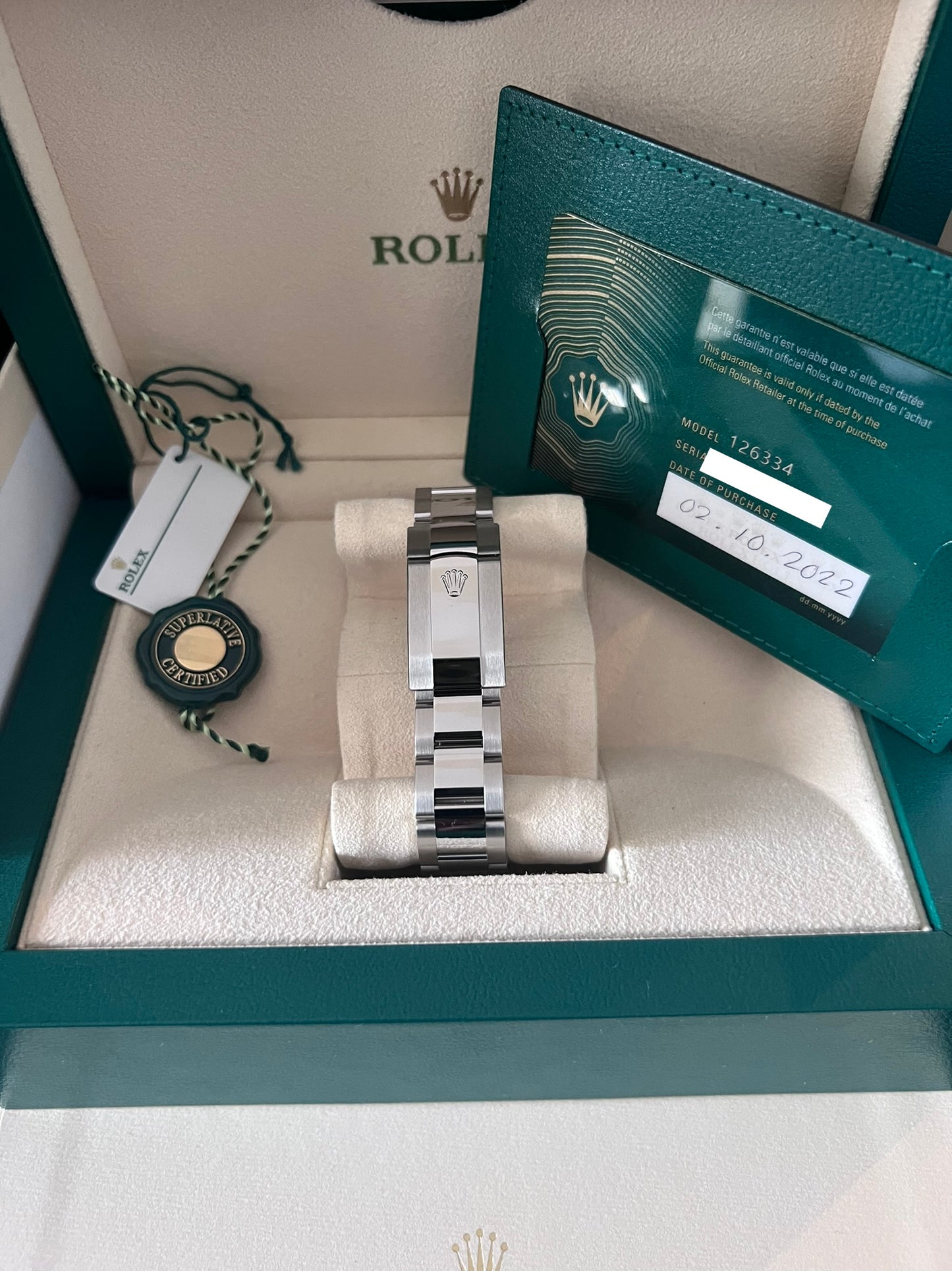 Rolex “Black Diamond Dial” Date-just