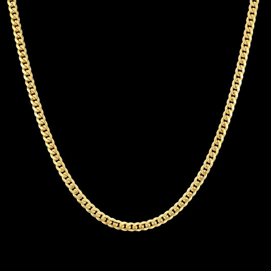 Solid Gold Miami Cuban Link Chain - 4mm