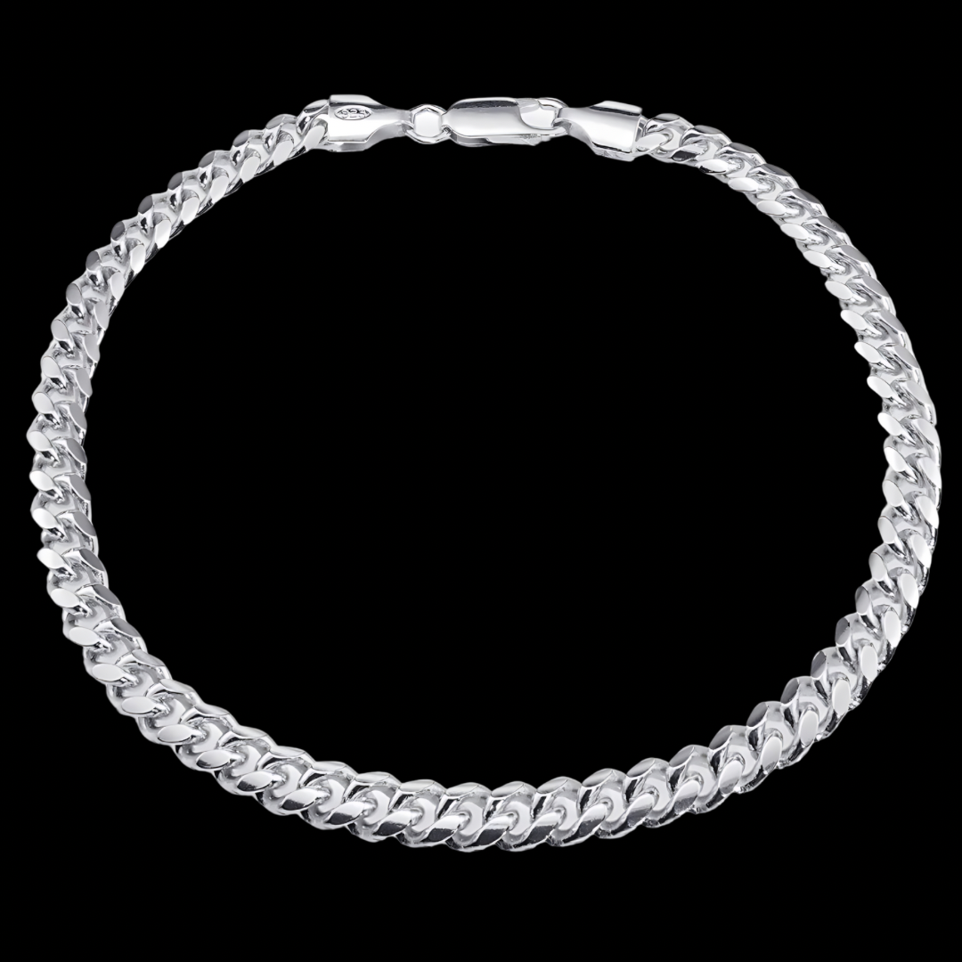 Miami Cuban Link Bracelet - 6.2mm Sterling Silver