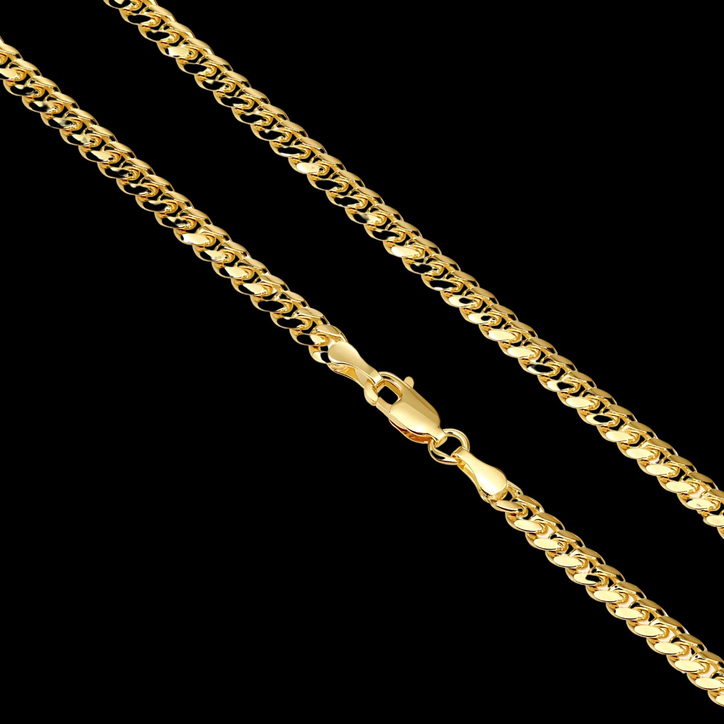 Solid Gold Miami Cuban Link Chain - 4mm