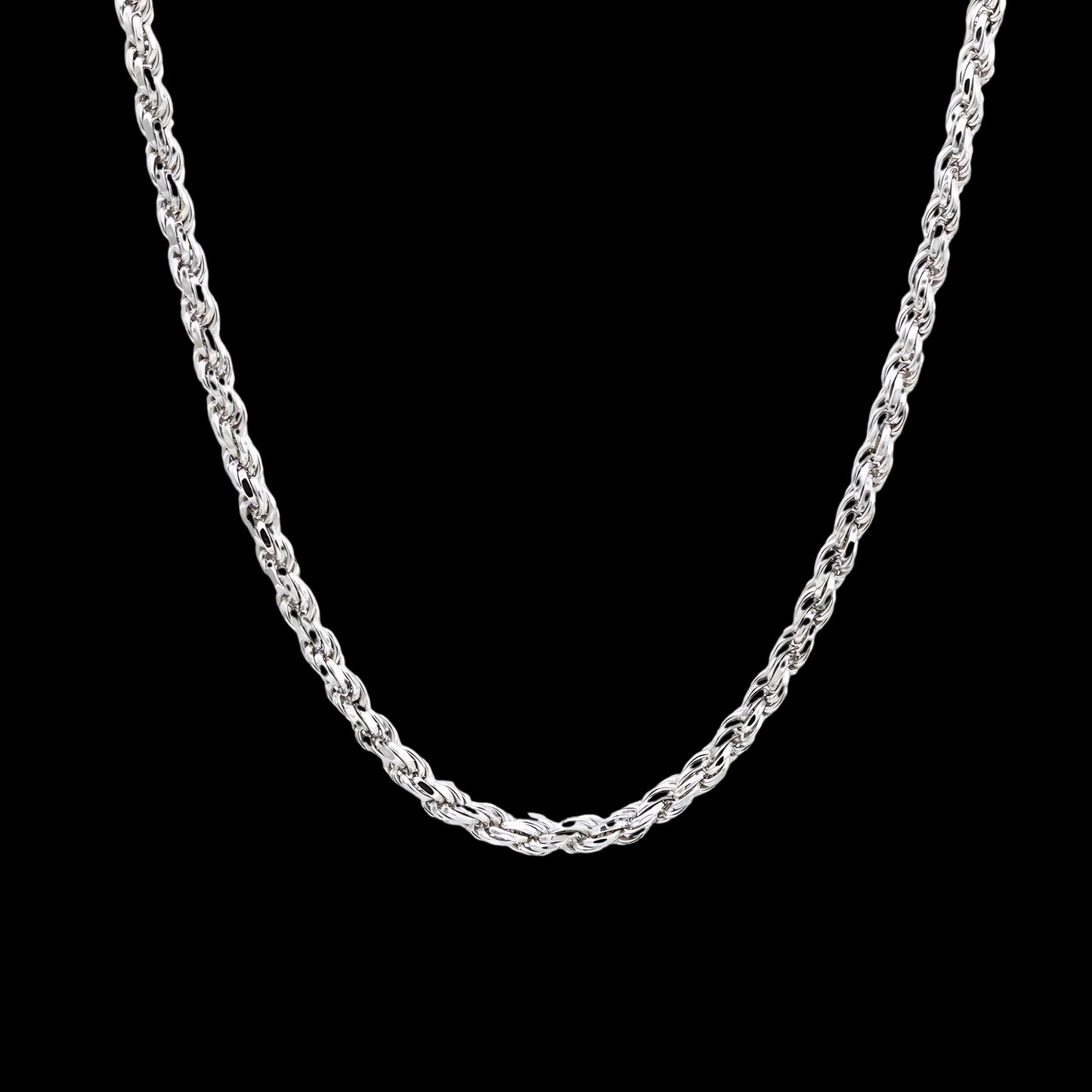 Rope Chain - 4mm Sterling Silver