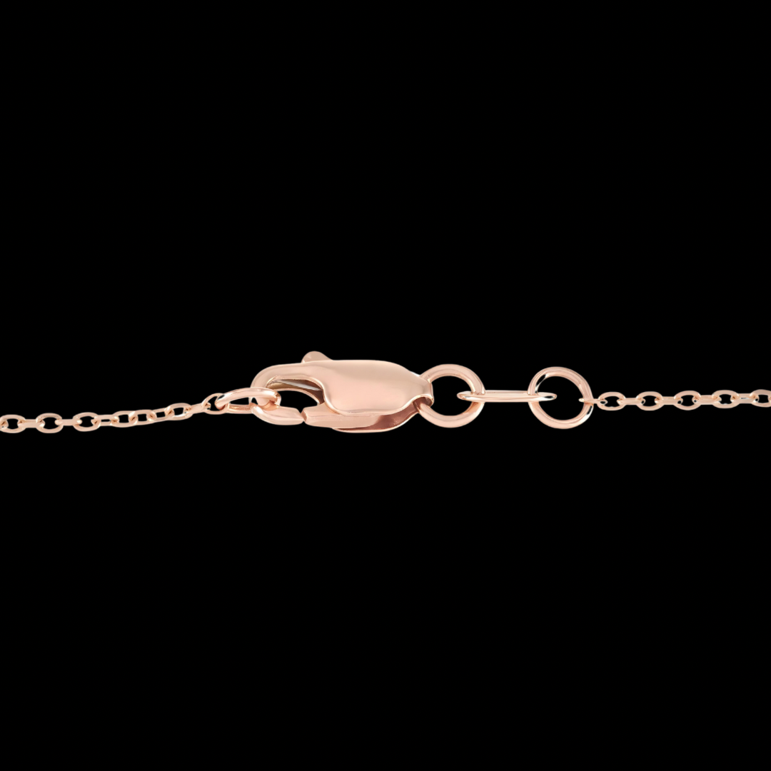 Infinity Diamond Pendant- 14k Rose Gold