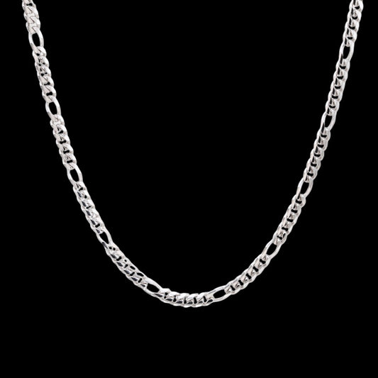 Figaro Link Chain- .925 Sterling Silver